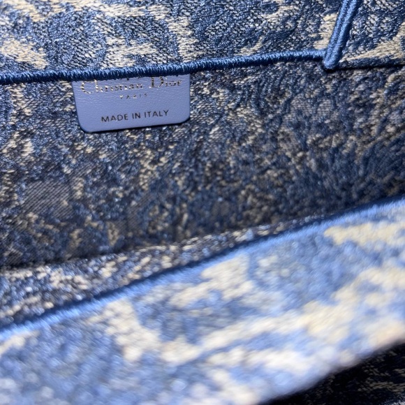 Dior Large Book Tote Brocart Embroidery With Denim Effect - Picture 10 of 12